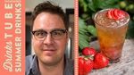 Strawberry & beer mojito cocktail: Tim Anderson