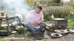 BBQ chicken, sausages and rib eye steak: Jamie Oliver