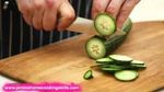 Chopping a cucumber: Jamie’s Food Team