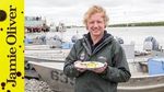 Roasted whole salmon & potato salad: Bart van Olphen