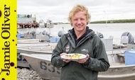 Roasted whole salmon &#038; potato salad: Bart van Olphen