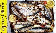 Roasted sardines: Jamie Oliver
