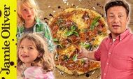 Quick family pizza: Jamie, Petal &#038; Buddy Oliver