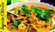 Thai red curry with prawns: Jamie Oliver