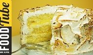 Triple-layer lemon meringue cake with marshmallow icing: Cupcake Jemma