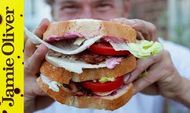 Turkey super club sandwich: DJ BBQ