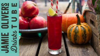 Spooky spiced scarlet cocktail