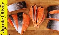 How to fillet a salmon or trout: Jamie Oliver