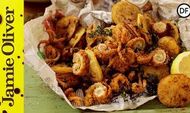 Crispy fried squid: Jamie Oliver