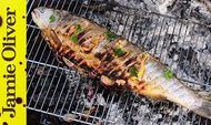 BBQ grilled trout in beer butter: Felicitas Pizarro