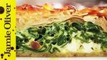 Feta and spinach filo pie: Jamie Oliver