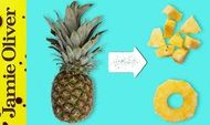 How to prepare a pineapple: Food Busker