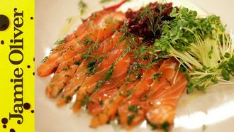 Perfect party food salmon gravadlax: Jamie Oliver