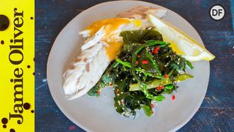 Baked sea bass with Asian greens: Jamie Oliver &#038; Bart&#8217;s Fish Tales