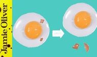 How to remove broken egg shell: Jamie Oliver