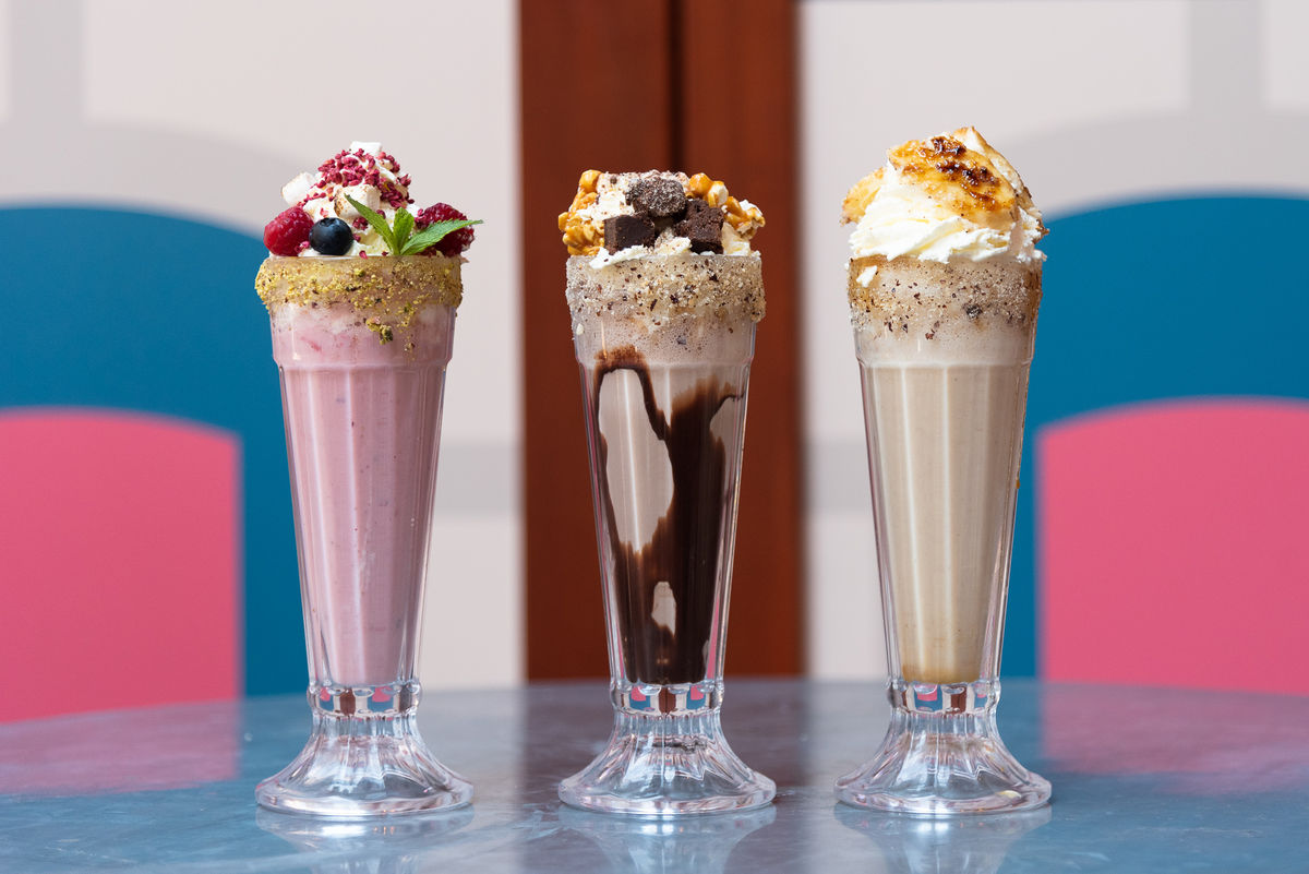 Shakes and cocktails at Jamie Oliver's Diner